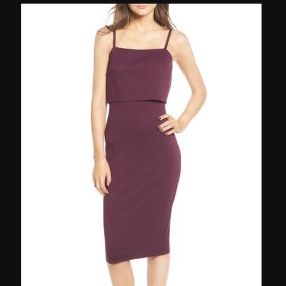 Burgundy Midi Dress